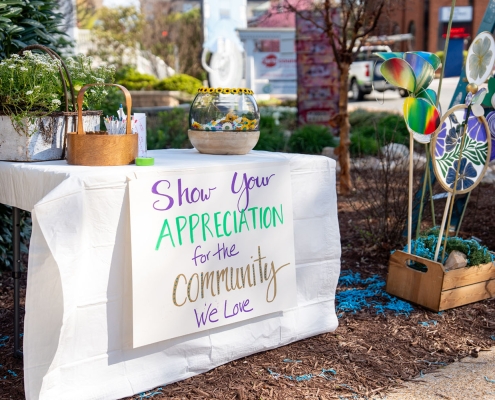 table at the Great Community Give