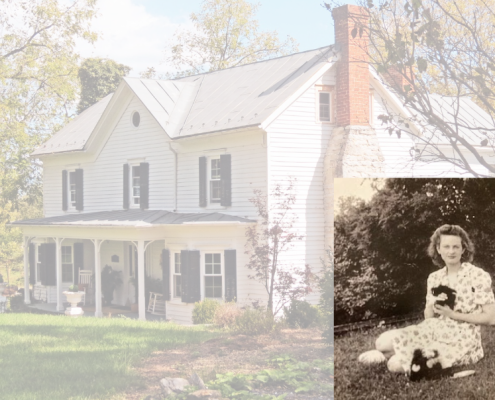 historic Valley home with portrait of Audrey L. Driver