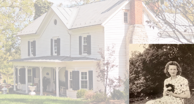 historic Valley home with portrait of Audrey L. Driver