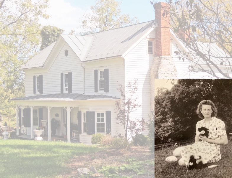 historic Valley home with portrait of Audrey L. Driver